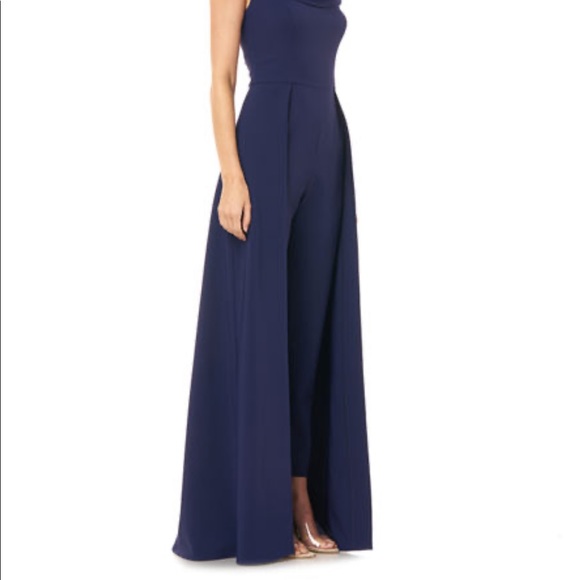 New Kay UngerStretchJumpsuit with Skirt Overlay - Picture 3 of 11